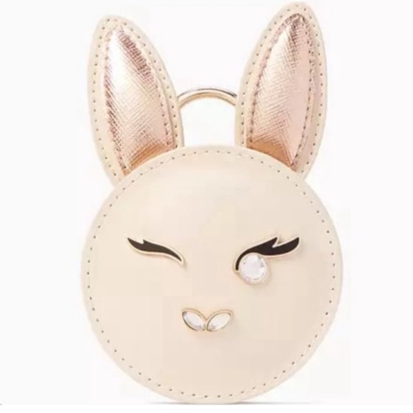 Kate Spade Bun Bun Rare 3D coin purse key fob NWT limited edition novelty - Picture 1 of 9